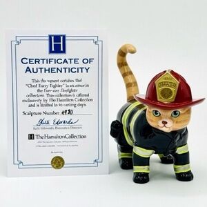 The Hamilton Collection ~ Chief Furry Fighter ~ Series ~ New In Box # 4980